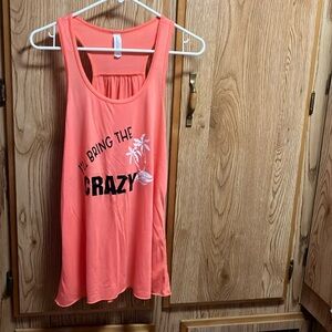 Peach colored tank top XL